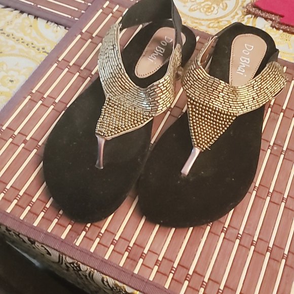 Flat sandles in black and brown - Picture 5 of 6